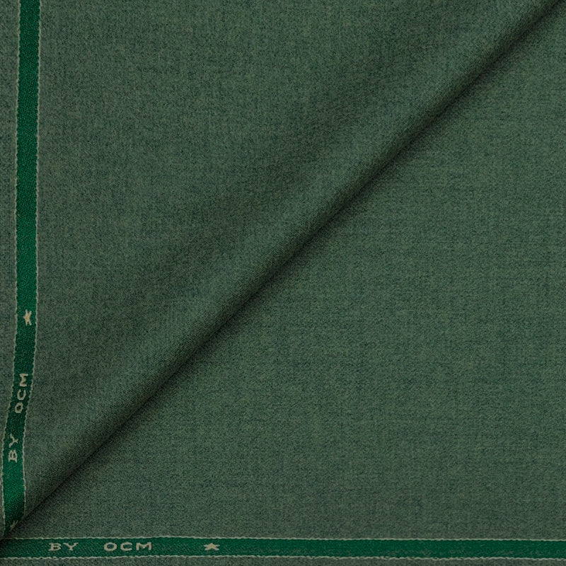 Tweed Blazer Fabric OCM 100% Premium Wool Plain Colour Avacado Green