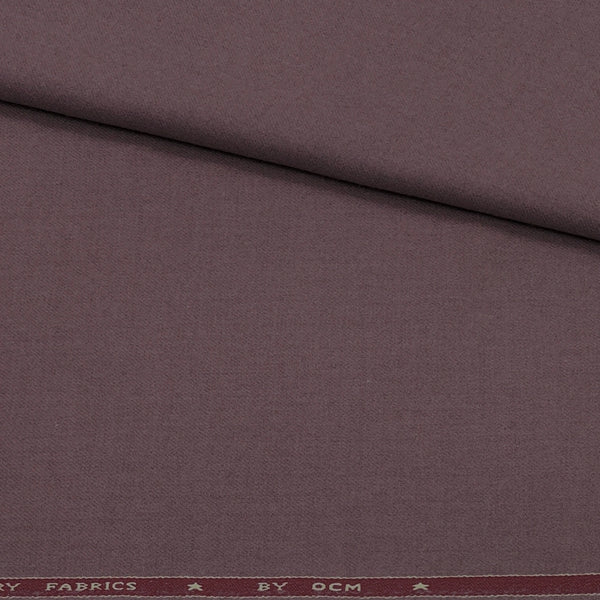 Tweed Blazer Fabric OCM 100% Premium Wool Plain Colour Mauve