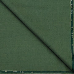 Tweed Blazer Fabric OCM 100% Premium Wool Plain Colour Sprout Green