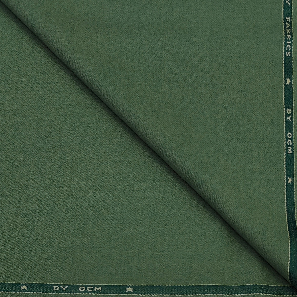 Tweed Blazer Fabric OCM 100% Premium Wool Plain Colour Sprout Green