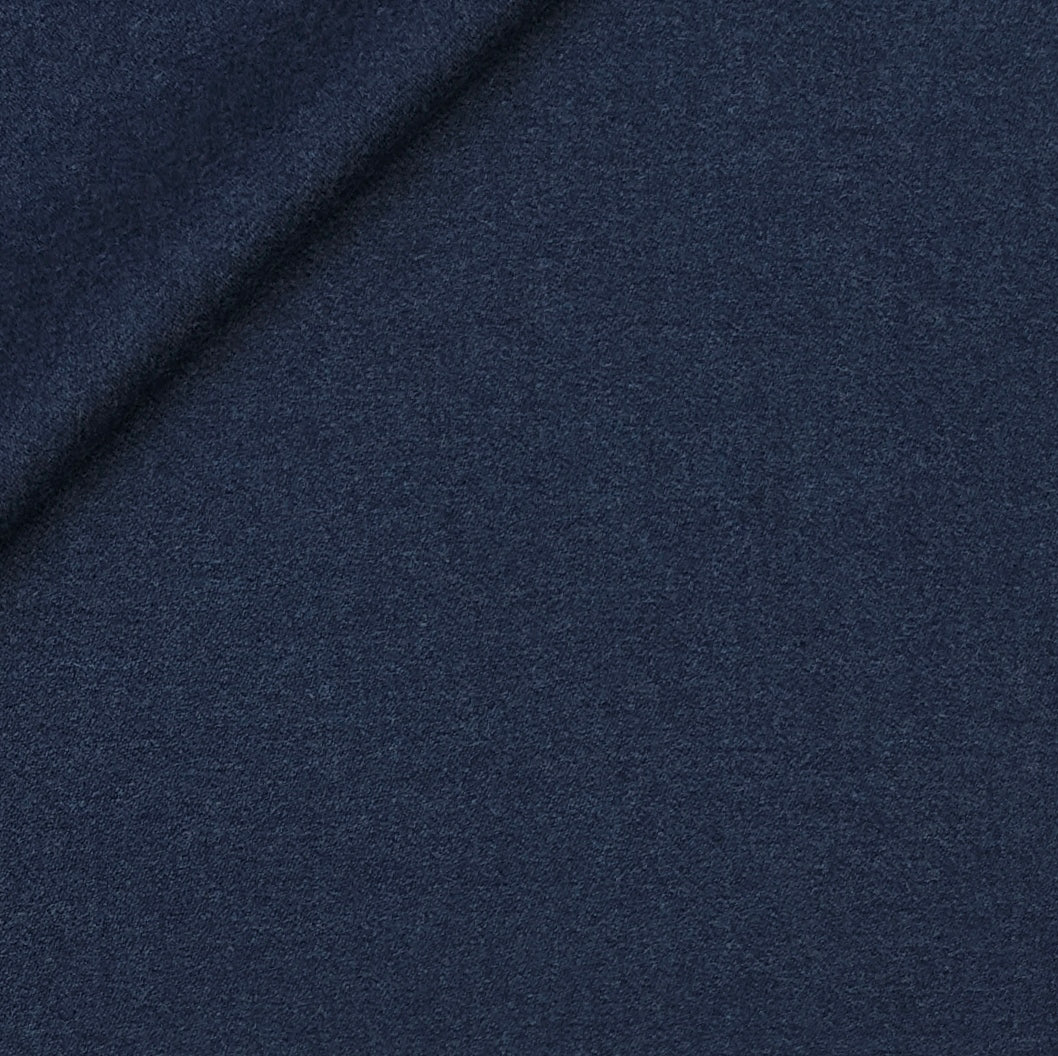 Tweed Blazer Fabric OCM 100% Premium Wool Plain Colour Worsted Blue