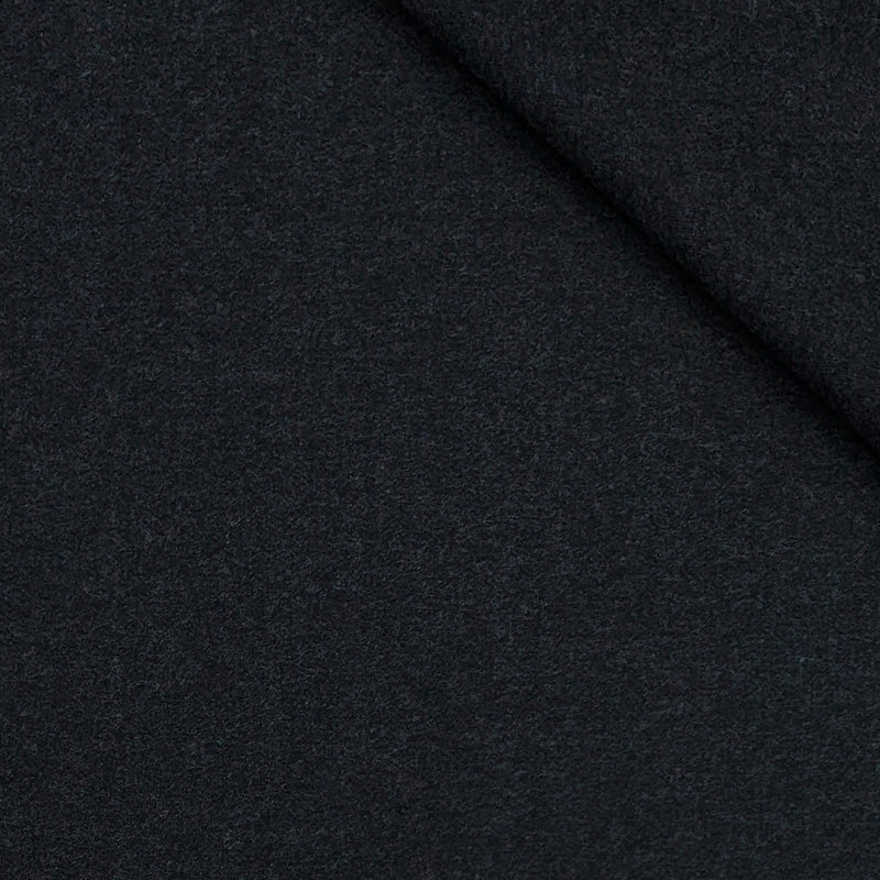 Tweed Blazer Fabric OCM 100% Premium Wool Plain Colour Worsted Black
