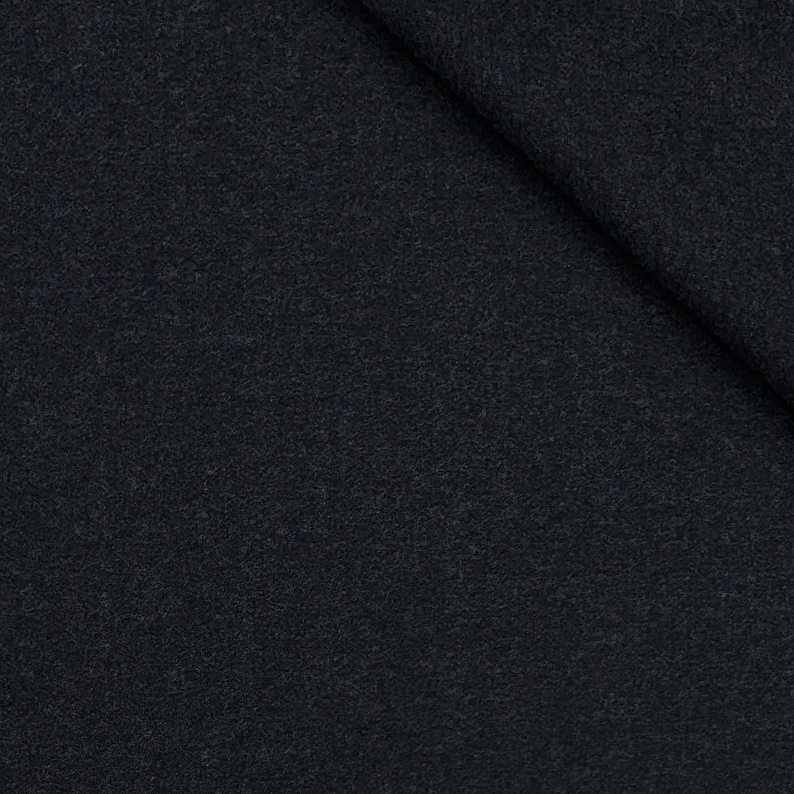 Tweed Blazer Fabric OCM 100% Premium Wool Plain Colour Worsted Black