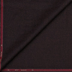 Tweed Blazer Fabric OCM Finest 100% Wool Plain Colour Plum Maroon