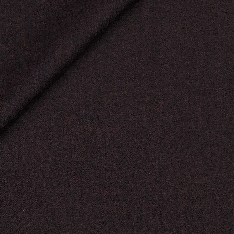 Tweed Blazer Fabric OCM Finest 100% Wool Plain Colour Plum Maroon