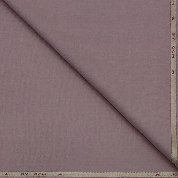 Tweed Blazer Fabric OCM Finest 100% Wool Plain Colour Cold Pinkish