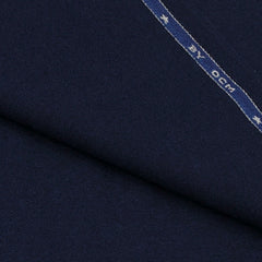 Tweed Blazer Fabric OCM Finest 100% Wool Plain Colour Dark Blue