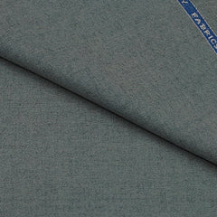 Tweed Blazer Fabric OCM 100% Premium Wool Plain Colour Greenish Grey