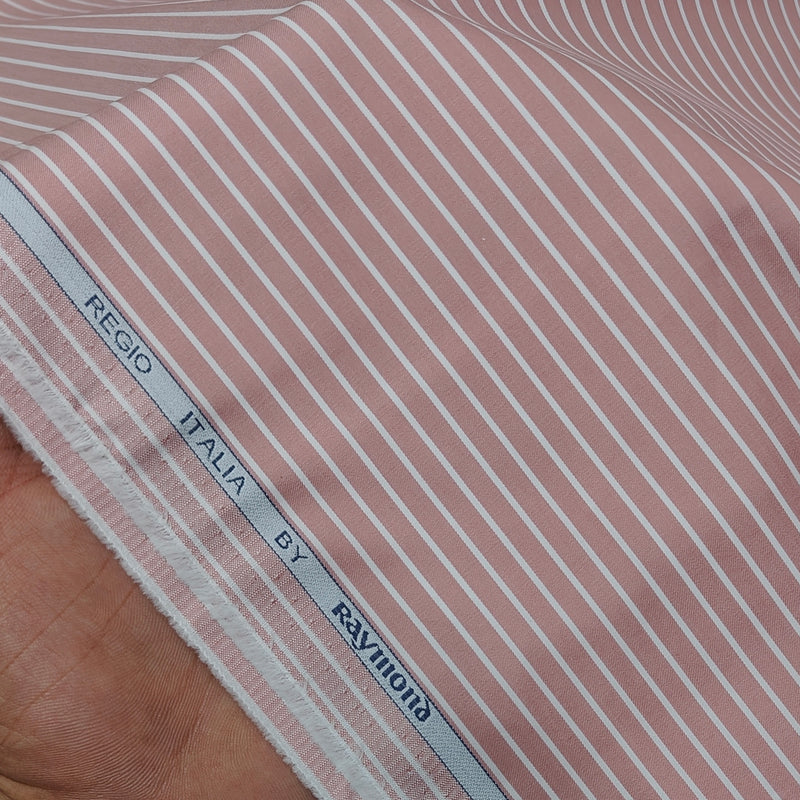 Shirt Fabric Raymond Regio Italia Super Fine Giza Cotton Lining Colour Dusty Rose