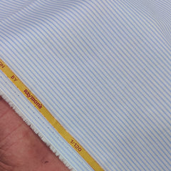 Shirt Fabric Raymond Chairman Super 1/120s Count Giza Cotton Pin Lining Colour Blue N White