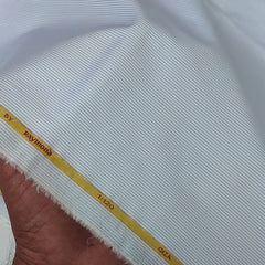 Shirt Fabric Raymond Chairman Super 1/120s Count Giza Cotton Pin Lining Colour Blue N White