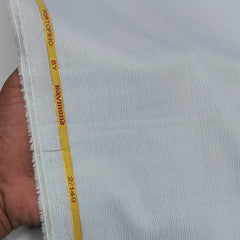Shirt Fabric Raymond Portofino Super 2/140s Count Giza Cotton Pin Lining Colour Dull Blue N White