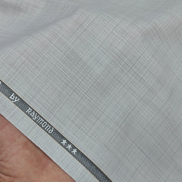 Trouser Fabric Raymond Poly Viscose Slub Colour Grey