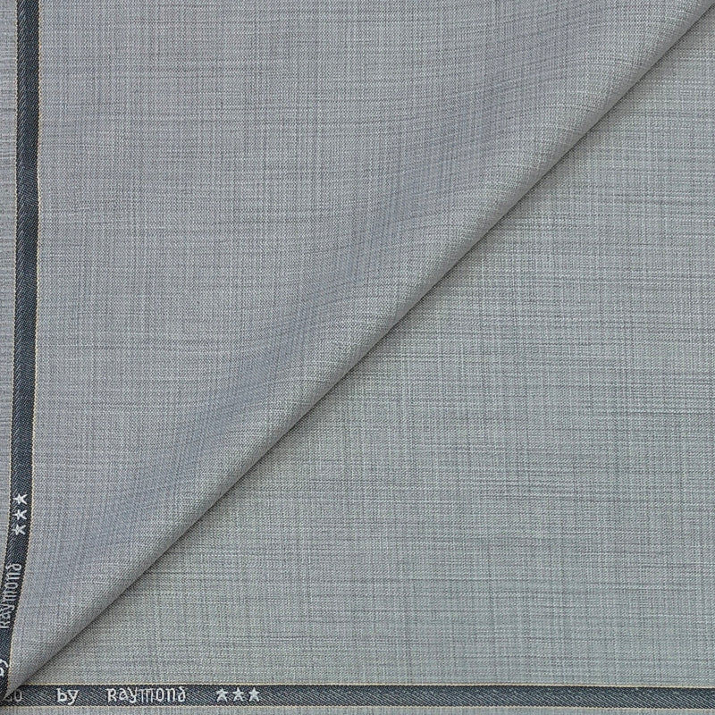 Trouser Fabric Raymond Poly Viscose Slub Colour Grey