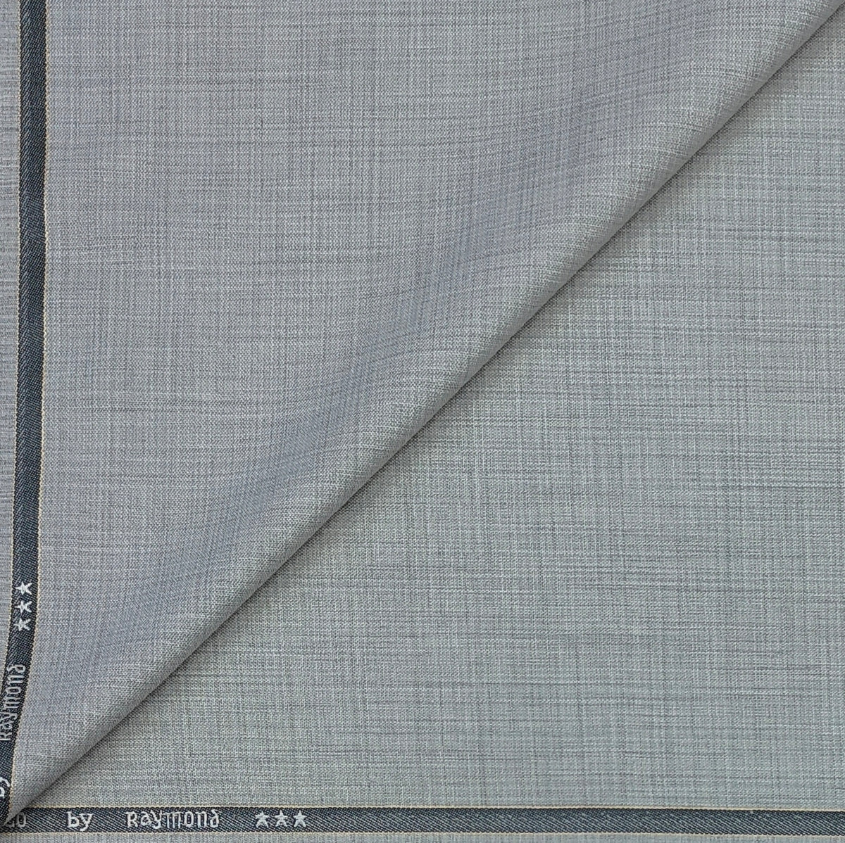 Trouser Fabric Raymond Poly Viscose Slub Colour Grey