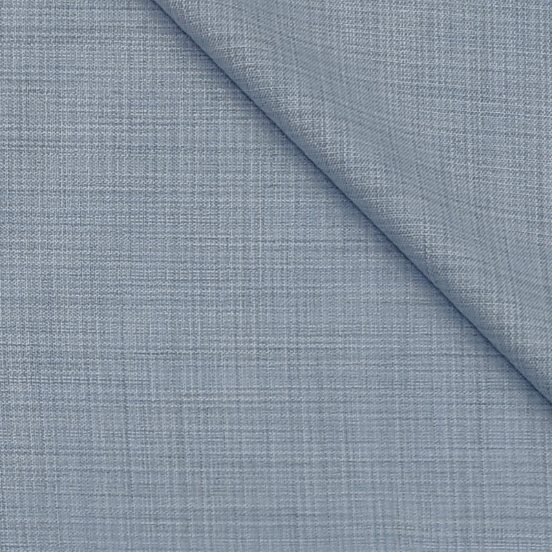 Trouser Fabric Raymond Poly Viscose Slub Colour Pale Water Blue