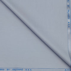 Trouser Fabric Raymond Poly Viscose Plain Colour Silver