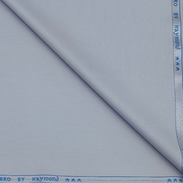 Trouser Fabric Raymond Poly Viscose Plain Colour Silver