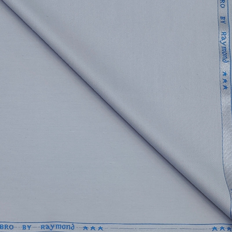 Trouser Fabric Raymond Poly Viscose Plain Colour Silver