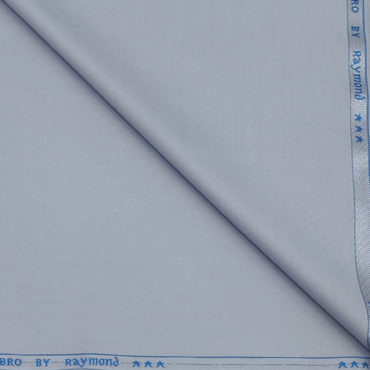Trouser Fabric Raymond Poly Viscose Plain Colour Silver
