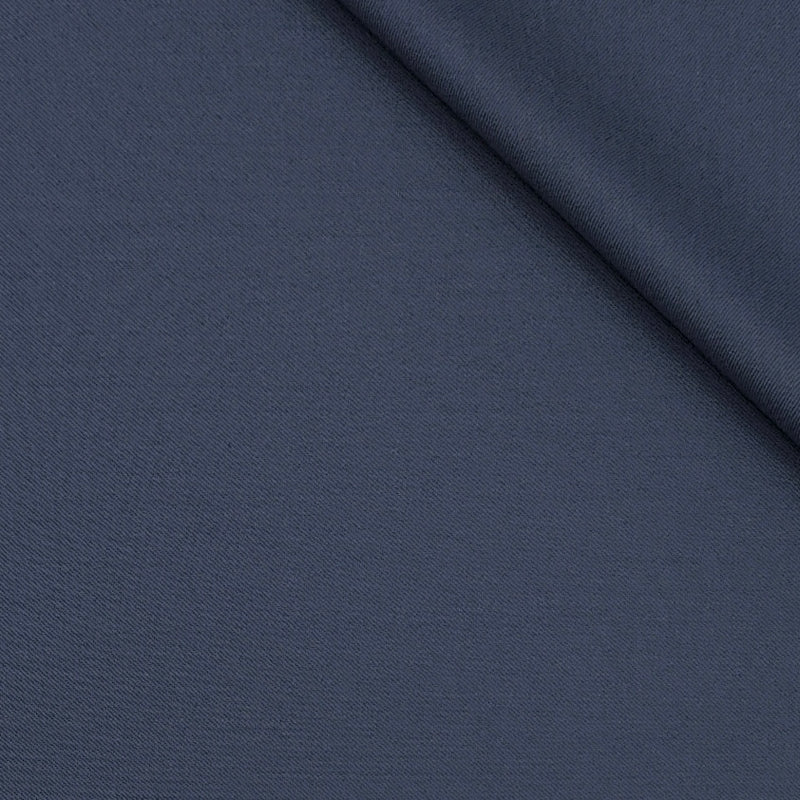 Trouser Fabric Raymond Poly Viscose Plain Colour Oxford Blue