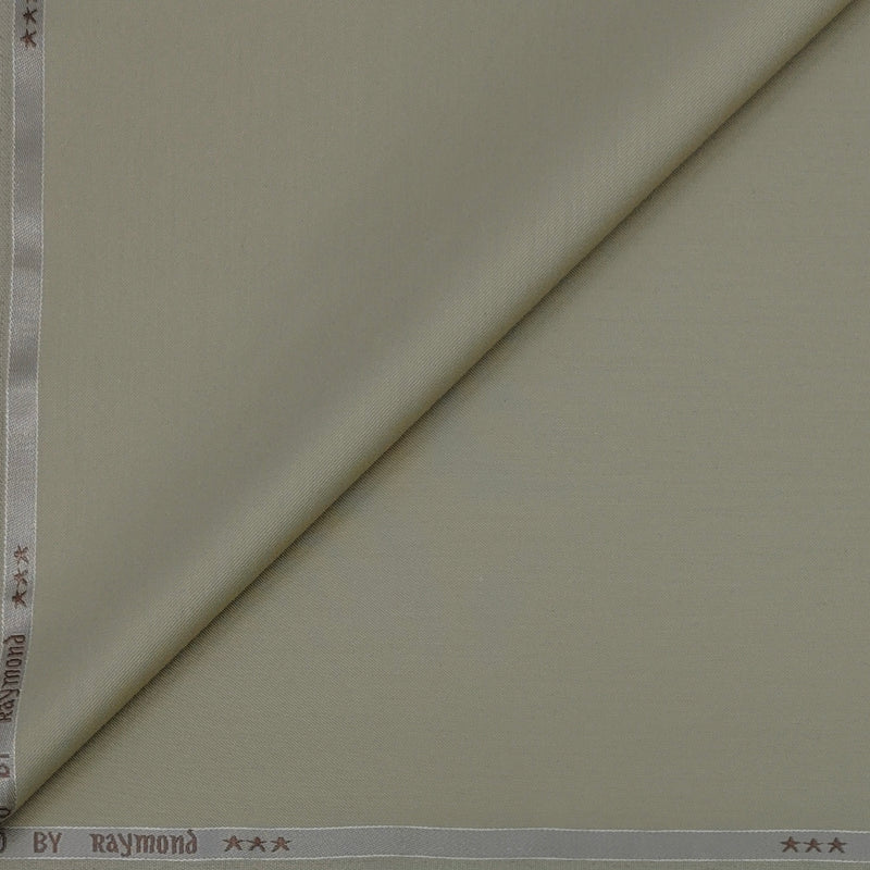 Trouser Fabric Raymond Poly Viscose Plain Colour Dried Brown