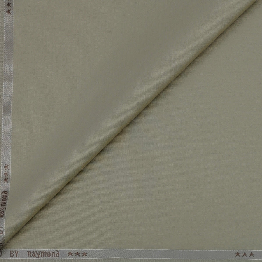 Trouser Fabric Raymond Poly Viscose Plain Colour Dried Brown