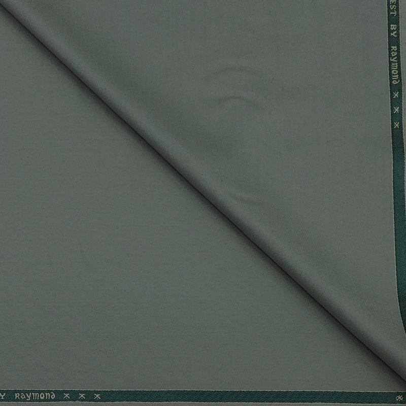 Trouser Fabric Raymond Poly Viscose Plain Colour Sage Green