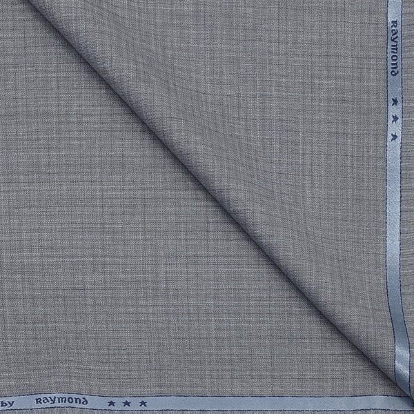 Trouser Fabric Raymond Poly Viscose Mix Check Colour Dusty Grey