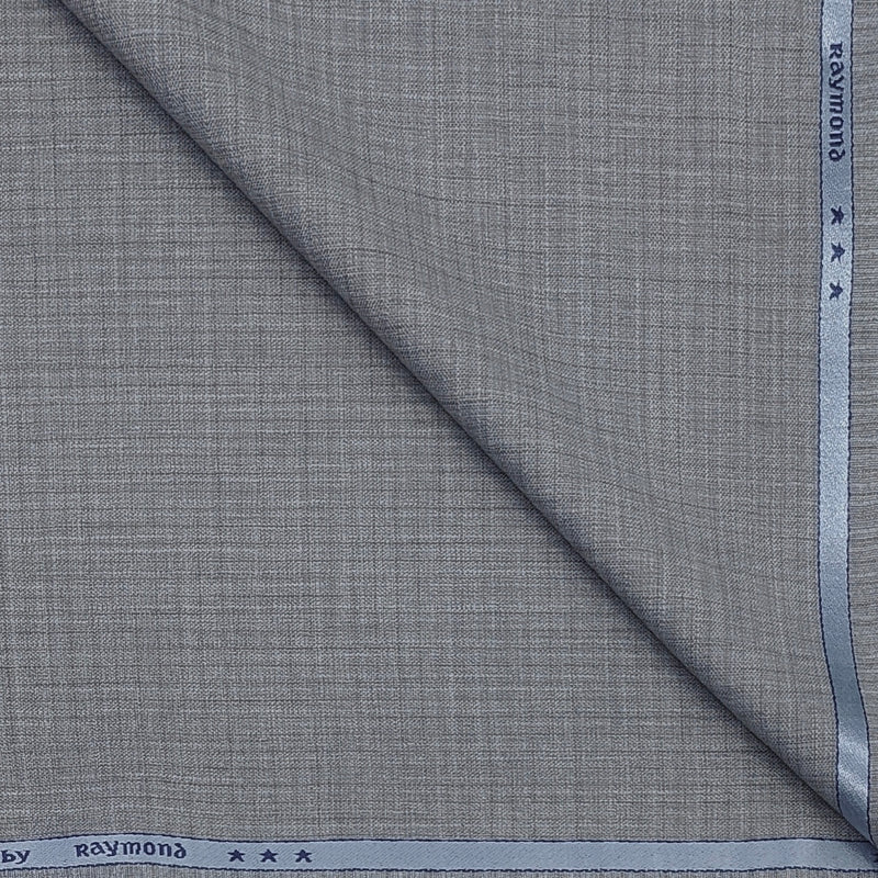 Trouser Fabric Raymond Poly Viscose Mix Check Colour Dusty Grey