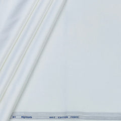 Shirt Fabric Raymond 70s Giza Cotton Plain Colour White