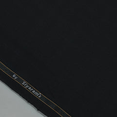 Trouser Fabric Siyaram Poly Viscose Check Colour Black
