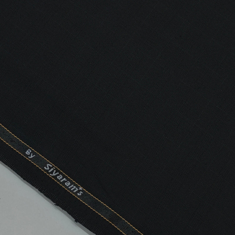 Trouser Fabric Siyaram Poly Viscose Check Colour Black