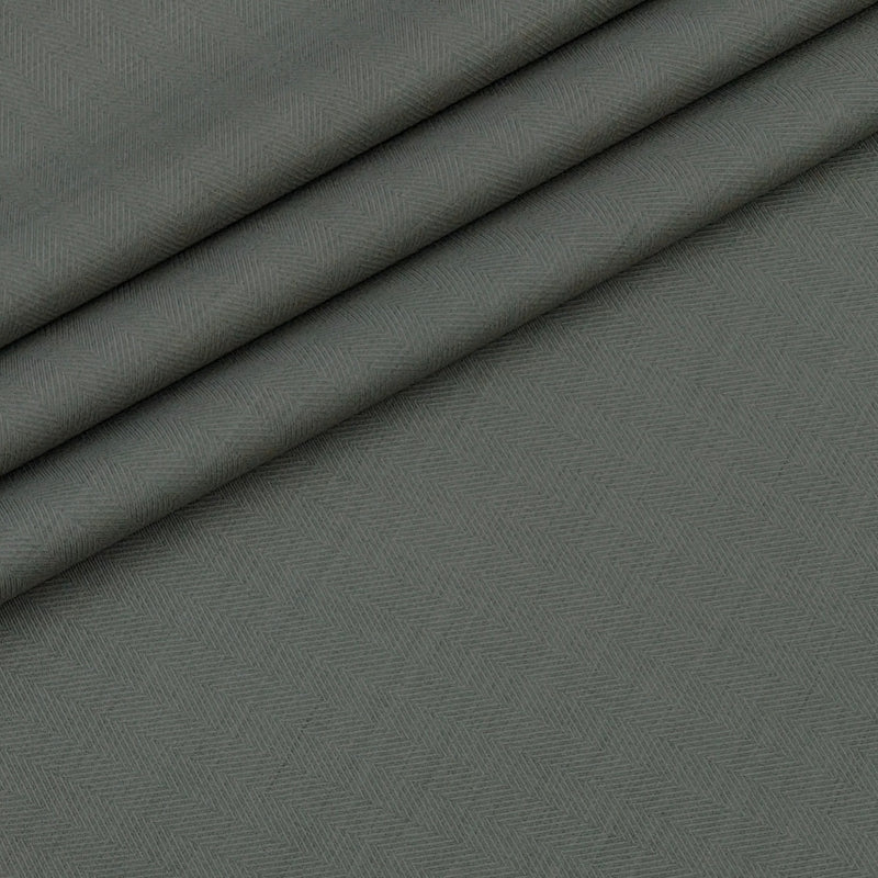 Trouser Fabric Siyaram Poly Viscose Self Herrinbone Colour Laurel Green
