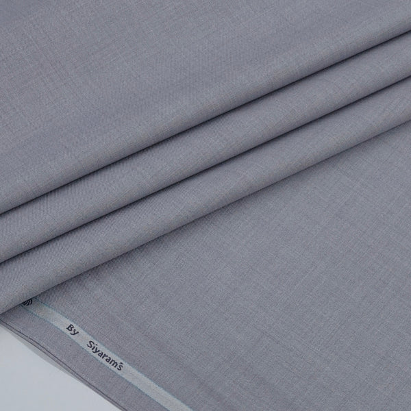 Trouser Fabric Siyaram Poly Viscose Self Check Colour Bluish Grey
