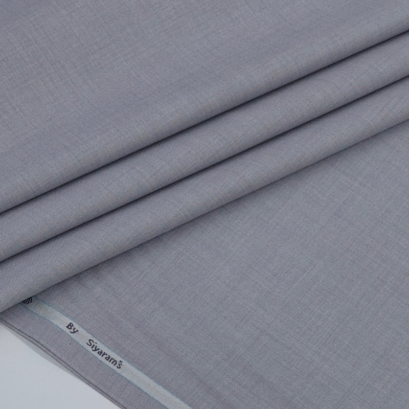 Trouser Fabric Siyaram Poly Viscose Self Check Colour Bluish Grey