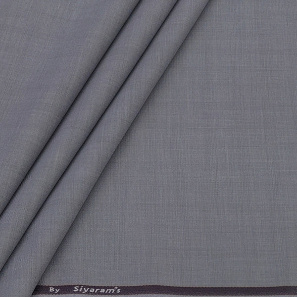 Trouser Fabric Siyaram Poly Viscose Mild Check Colour Purplish Grey