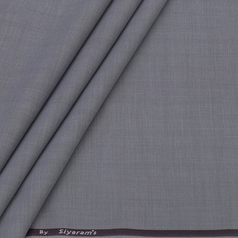 Trouser Fabric Siyaram Poly Viscose Mild Check Colour Purplish Grey