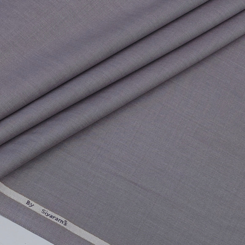 Trouser Fabric Siyaram Poly Viscose Self Slub Colour Thistle Lavender