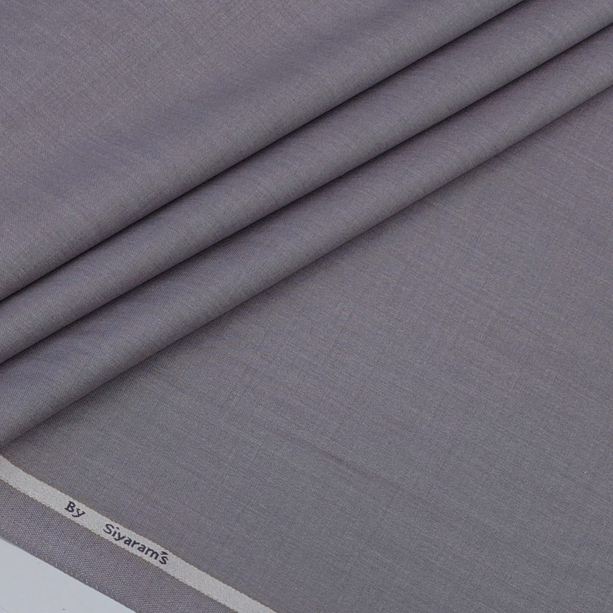 Trouser Fabric Siyaram Poly Viscose Self Slub Colour Thistle Lavender