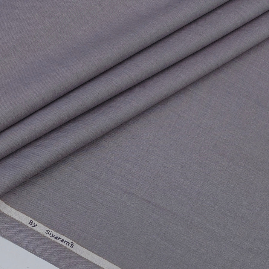 Trouser Fabric Siyaram Poly Viscose Self Slub Colour Thistle Lavender