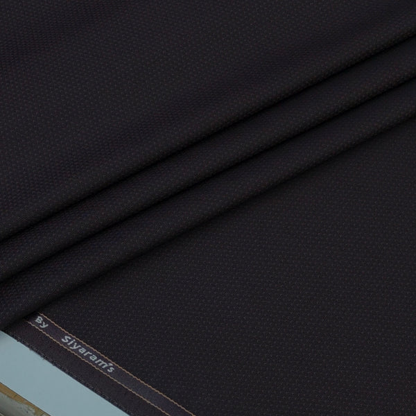 Trouser Fabric Siyaram Poly Viscose Dobby Colour Black Cherry