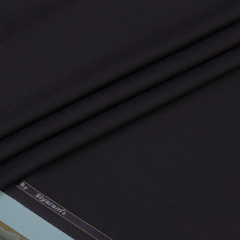 Trouser Fabric Siyaram Poly Viscose Dobby Colour Black Cherry
