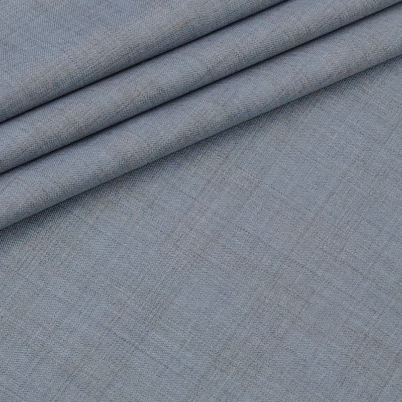 Trouser Fabric Siyaram Poly Viscose Self Check Colour Light Grey