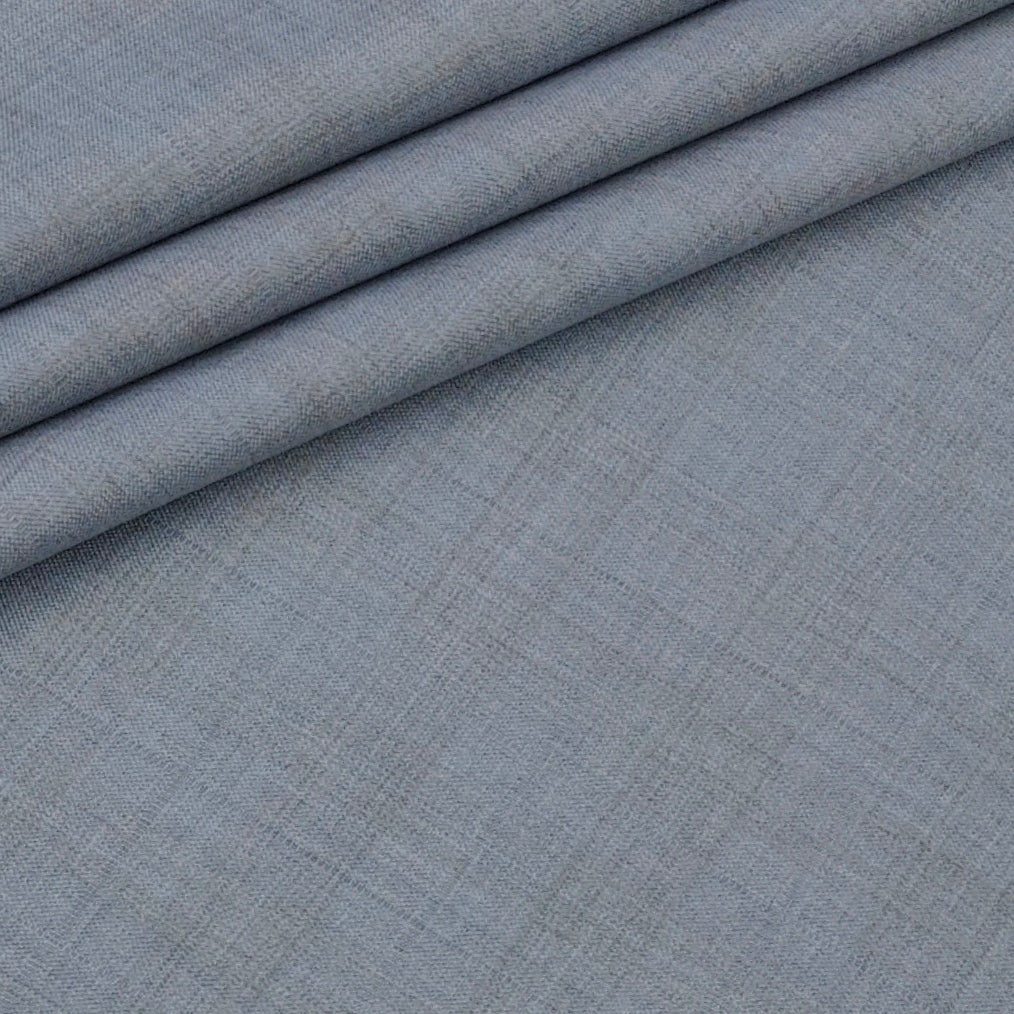 Trouser Fabric Siyaram Poly Viscose Self Check Colour Light Grey