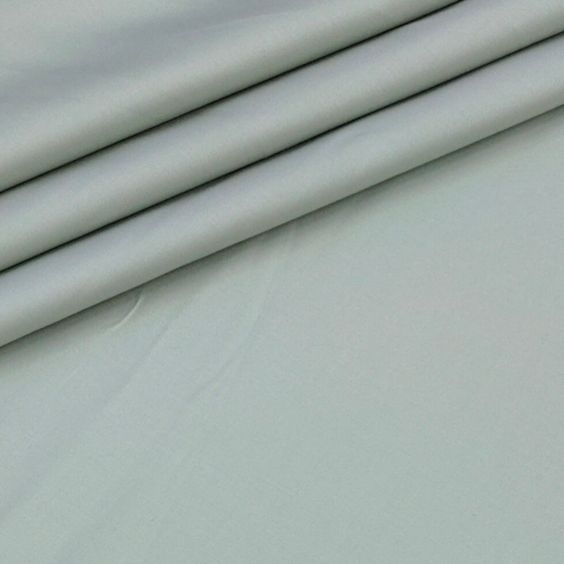 Shirt Fabric Raymond 70s Giza Cotton Plain Colour Ash Green