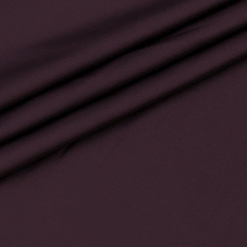 Shirt Fabric Raymond 70s Giza Cotton Plain Colour Burgundy