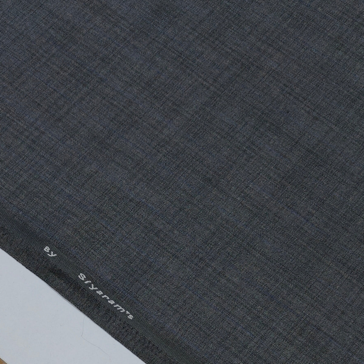 Trouser Fabric Siyaram Poly Viscose Self Check Colour Grey