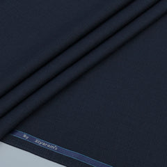 Trouser Fabric Siyaram Poly Viscose Check Colour Dark Blue