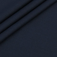 Trouser Fabric Siyaram Poly Viscose Check Colour Dark Blue
